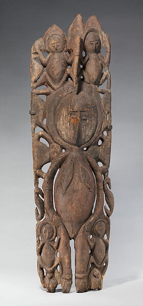 Figure (Nggwalndu), Wood, paint, Abelam people 