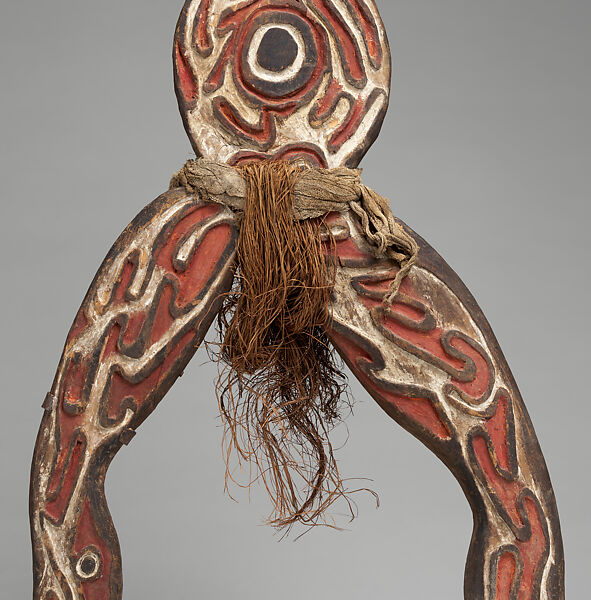 Figure (Bioma), Wood, paint, barkcloth, fiber, bamboo, Iwaino people 