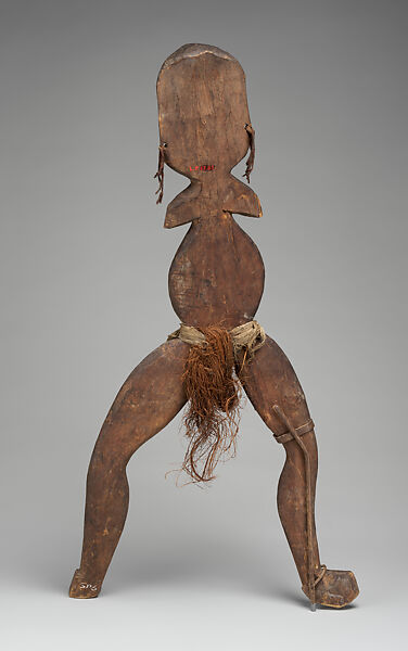 Figure (Bioma), Wood, paint, barkcloth, fiber, bamboo, Iwaino people 
