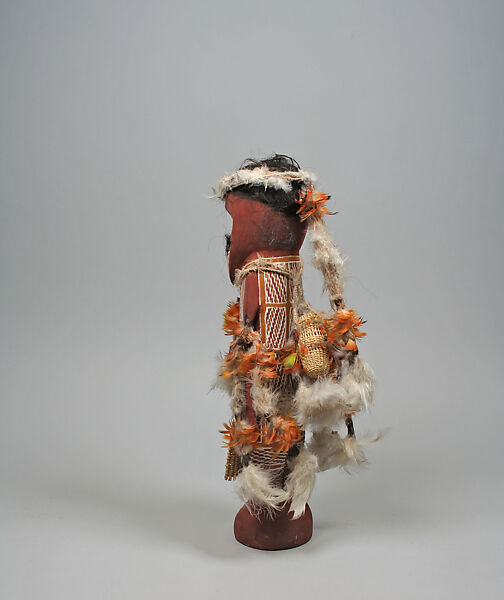 Figure, Wood, paint, feathers, fiber, Yolŋu