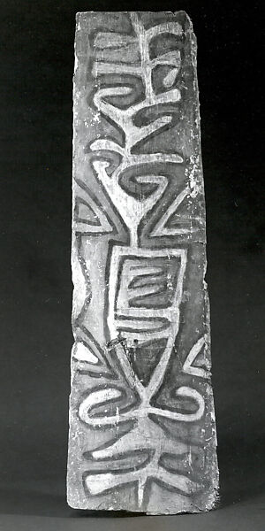 Painting from a Ceremonial House Ceiling, Sago palm petiole, paint, Yinibu people