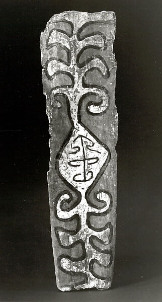 Painting from a Ceremonial House Ceiling, Sago palm petiole, paint, Yinibu people