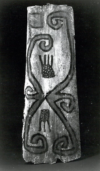 Painting from a Ceremonial House Ceiling, Sago palm petiole, paint, Yinibu people