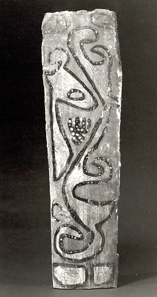 Painting from a Ceremonial House Ceiling, Sago palm petiole, paint, Yinibu people