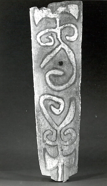 Painting from a Ceremonial House Ceiling, Sago palm petiole, paint, Yinibu people