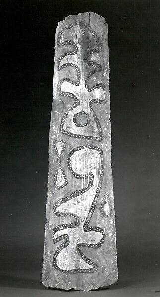 Painting from a Ceremonial House Ceiling, Sago palm petiole, paint, Yinibu people