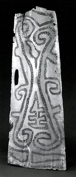 Painting from a Ceremonial House Ceiling, Sago palm petiole, paint, Yinibu people