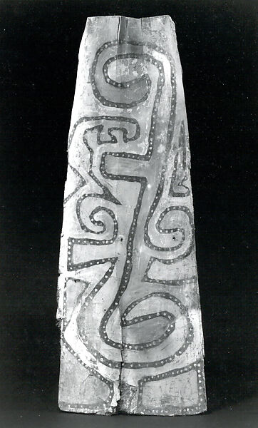 Painting from a Ceremonial House Ceiling, Sago palm petiole, paint, Yinibu people