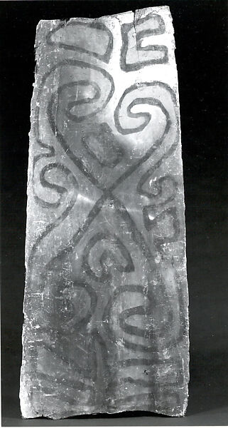 Painting from a Ceremonial House Ceiling, Sago palm petiole, paint, Yinibu people