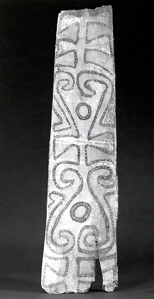 Painting from a Ceremonial House Ceiling, Sago palm petiole, paint, Yinibu people