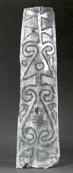 Painting from a Ceremonial House Ceiling, Sago palm petiole, paint, Yinibu people