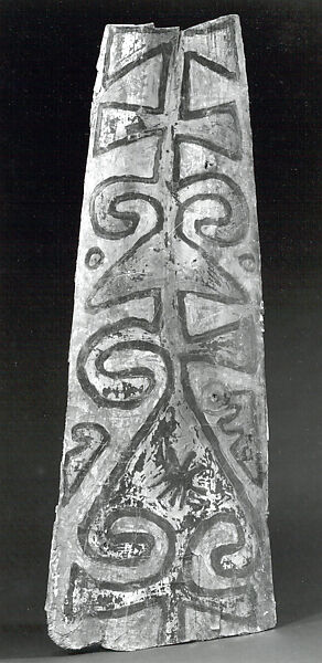 Painting from a Ceremonial House Ceiling, Sago palm petiole, paint, Yinibu people