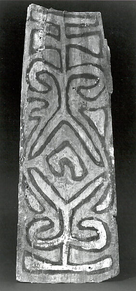 Painting from a Ceremonial House Ceiling, Sago palm petiole, paint, Yinibu people