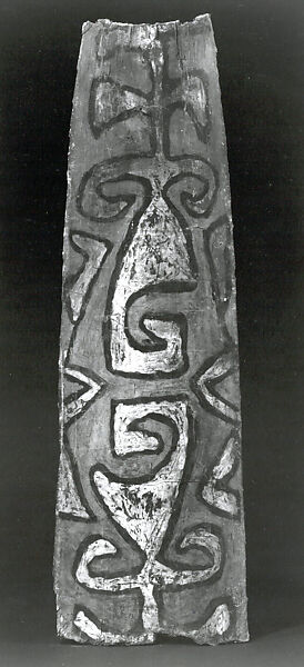 Painting from a Ceremonial House Ceiling, Sago palm petiole, paint, Yinibu people