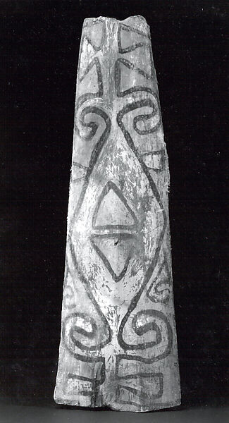 Painting from a Ceremonial House Ceiling, Sago palm petiole, paint, Yinibu people