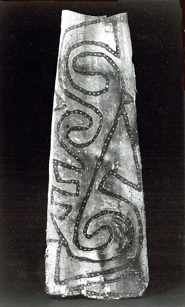 Painting from a Ceremonial House Ceiling, Sago palm petiole, paint, Yinibu people