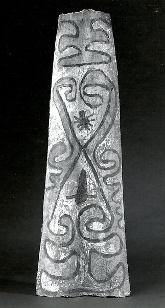 Painting from a Ceremonial House Ceiling, Sago palm petiole, paint, Yinibu people