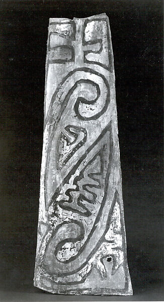 Painting from a Ceremonial House Ceiling, Sago palm petiole, paint, Yinibu people