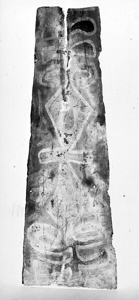 Painting from a Ceremonial House Ceiling, Sago palm petiole, paint, Yinibu people