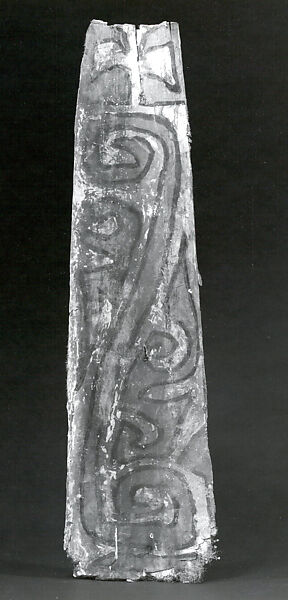 Painting from a Ceremonial House Ceiling, Sago palm petiole, paint, Yinibu people