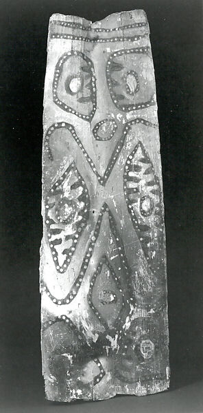 Painting from a Ceremonial House Ceiling, Sago palm petiole, paint, Yinibu people