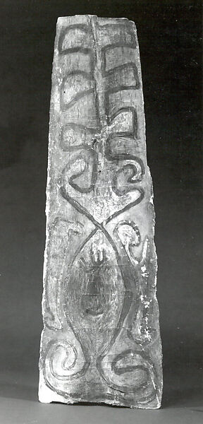 Painting from a Ceremonial House Ceiling, Sago palm petiole, paint, Yinibu people