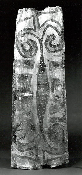 Painting from a Ceremonial House Ceiling, Sago palm petiole, paint, Yinibu people