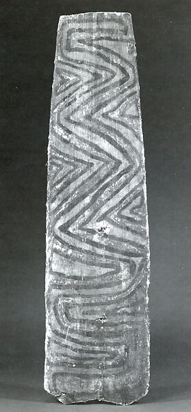 Painting from a Ceremonial House Ceiling, Sago palm petiole, paint, Yinibu people