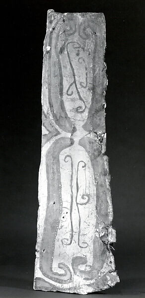 Painting from a Ceremonial House Ceiling, Sago palm petiole, paint, Yinibu people