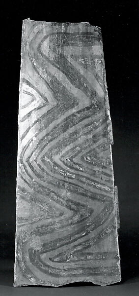 Painting from a Ceremonial House Ceiling, Sago palm petiole, paint, Yinibu people