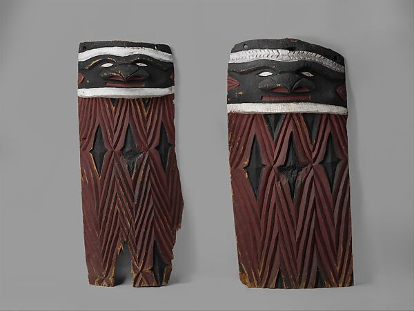 Door Board (Jovo or Tale), Wood, paint, Kanak people