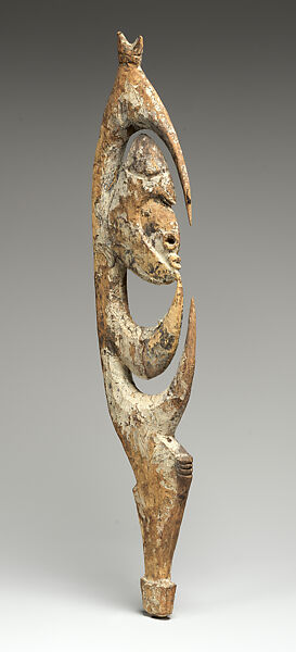 Figure ( Yipwon), Wood, paint, Alamblak people (?)