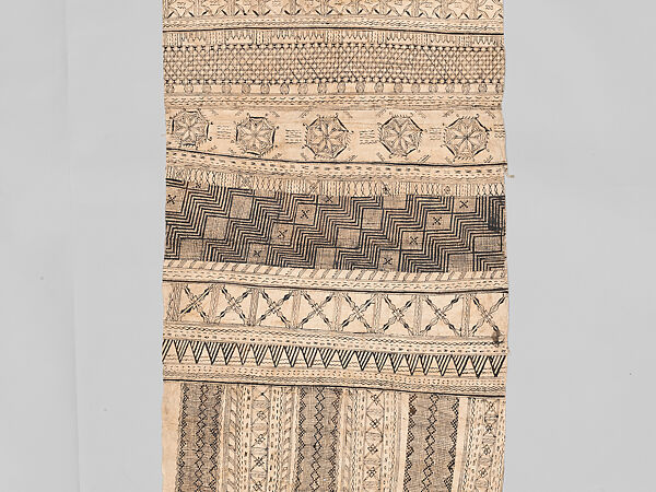 Sash (Lafi), Barkcloth, pigment, Wallis and Futuna Territory