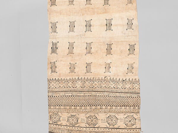 Sash (Lafi), Barkcloth, pigment, Wallis and Futuna Territory