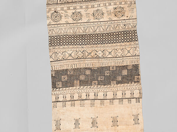 Sash (Lafi), Barkcloth, pigment, Wallis and Futuna Territory