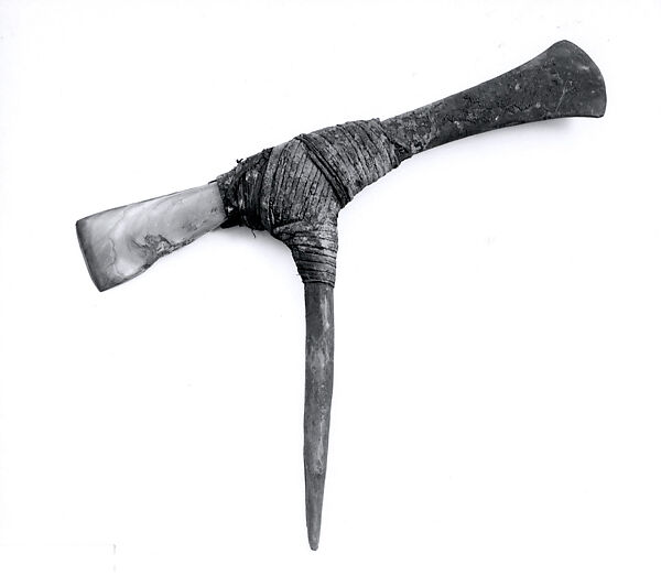 Ceremonial Axe, Wood, stone, fiber, clay, Highlands 