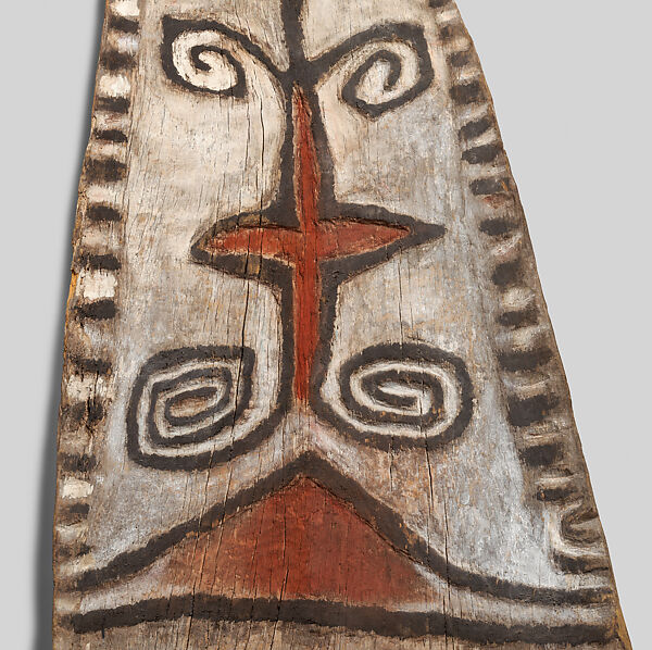 Door Board (Amitung), Abanfogop, Wood, paint, Telefomin people