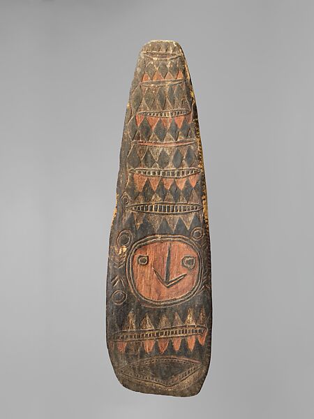Shield (Tiye), Wood, paint, Sanio people