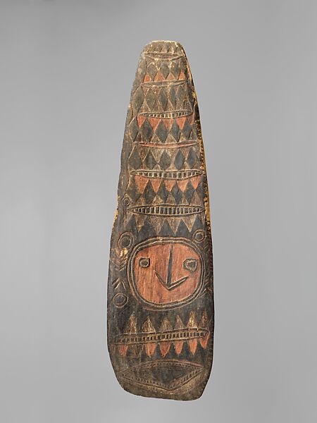 Shield (Tiye), Wood, paint, Sanio people 