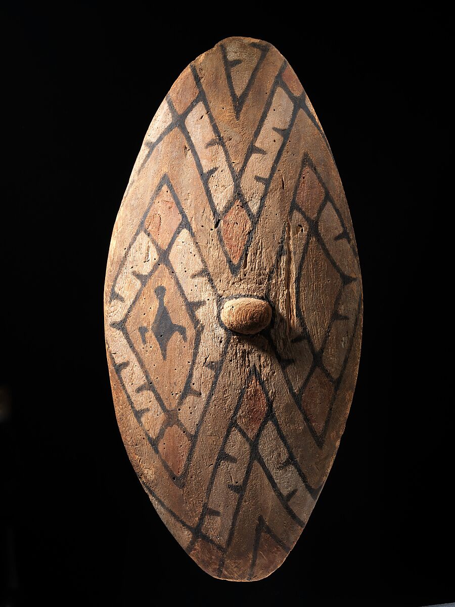 Rainforest Shield, Wood, paint, Northeastern Queensland 