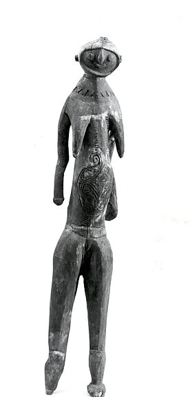 Female Figure for Yam Ceremony (Noukwi), Wood, paint, Nukuma 