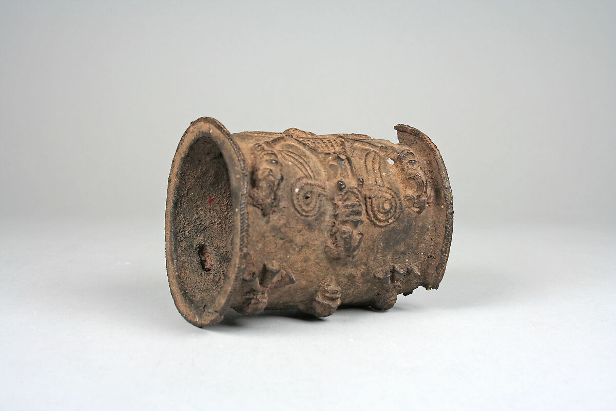 Bracelet: Figures in Relief, Yoruba artist, Bronze, Yoruba peoples