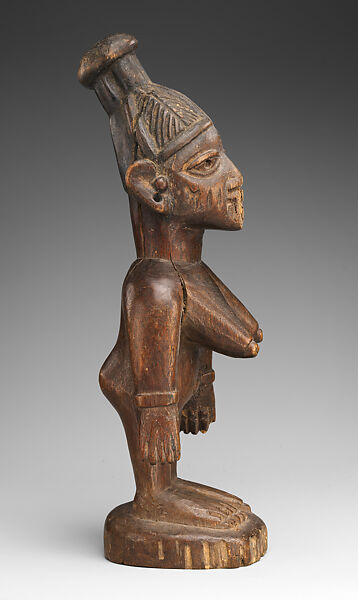 Twin Figure: Female (Ibeji), Yoruba artist, Wood, Yoruba peoples