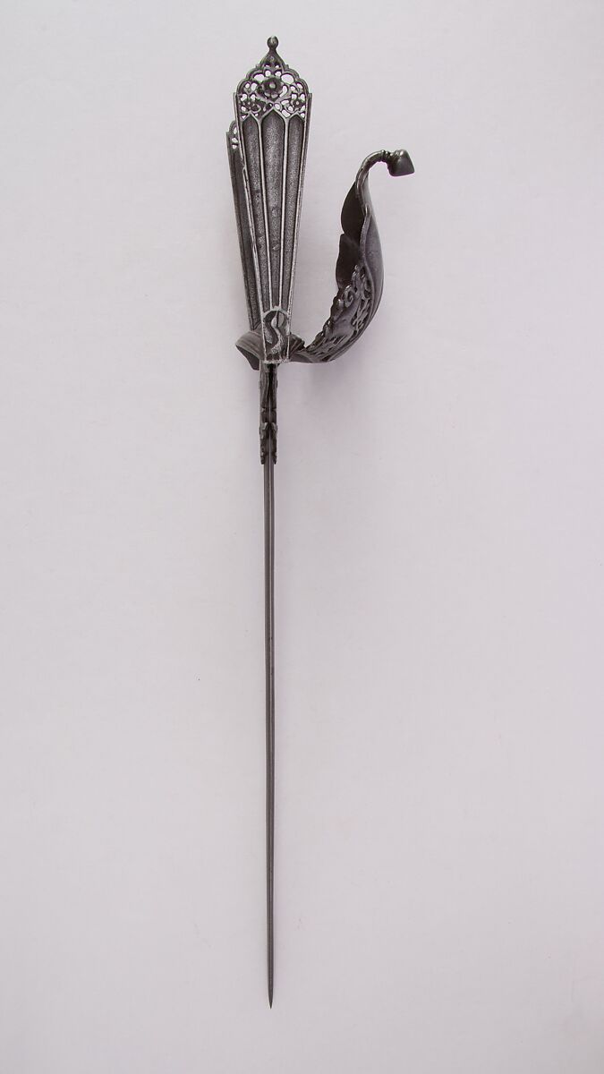 Dagger (Katar), Steel, Indian, Thanjavur; blade, European