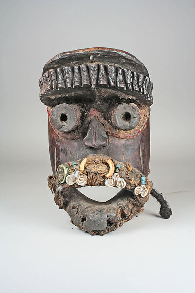 Mask, Wood, beads, shell, metal, other materials, Dan peoples