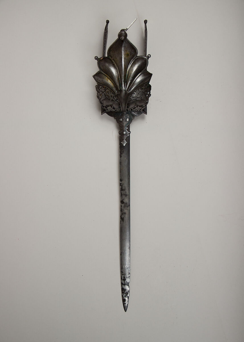 Guarded Dagger (Katar), Steel, Indian, Thanjavur; blade, European 