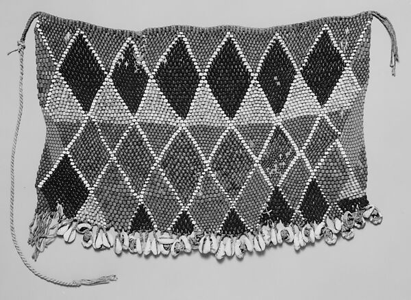 Cache-Sexe, Fiber, glass beads, cowrie shells, Kirdi (?)