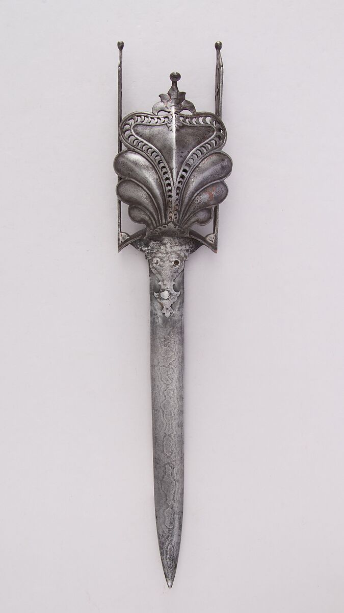 Guarded Dagger (Katar), Steel, copper, Indian, Thanjavur 