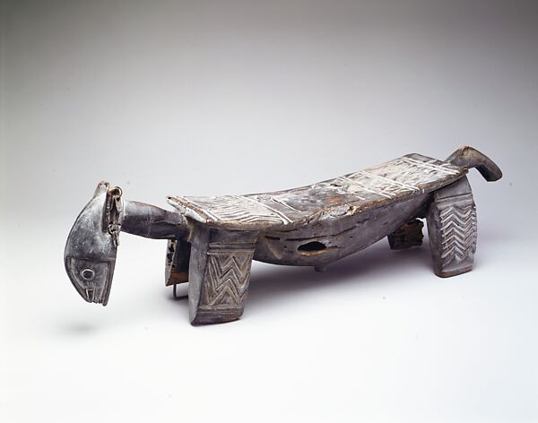 Stool: Horse, Wood, iron, Dogon peoples 