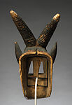 Imina walu (buffalo or roan antelope face mask), Dogon artist, Wood, pigment, Dogon peoples